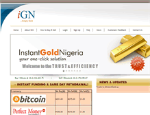 Tablet Screenshot of instantgold.ng